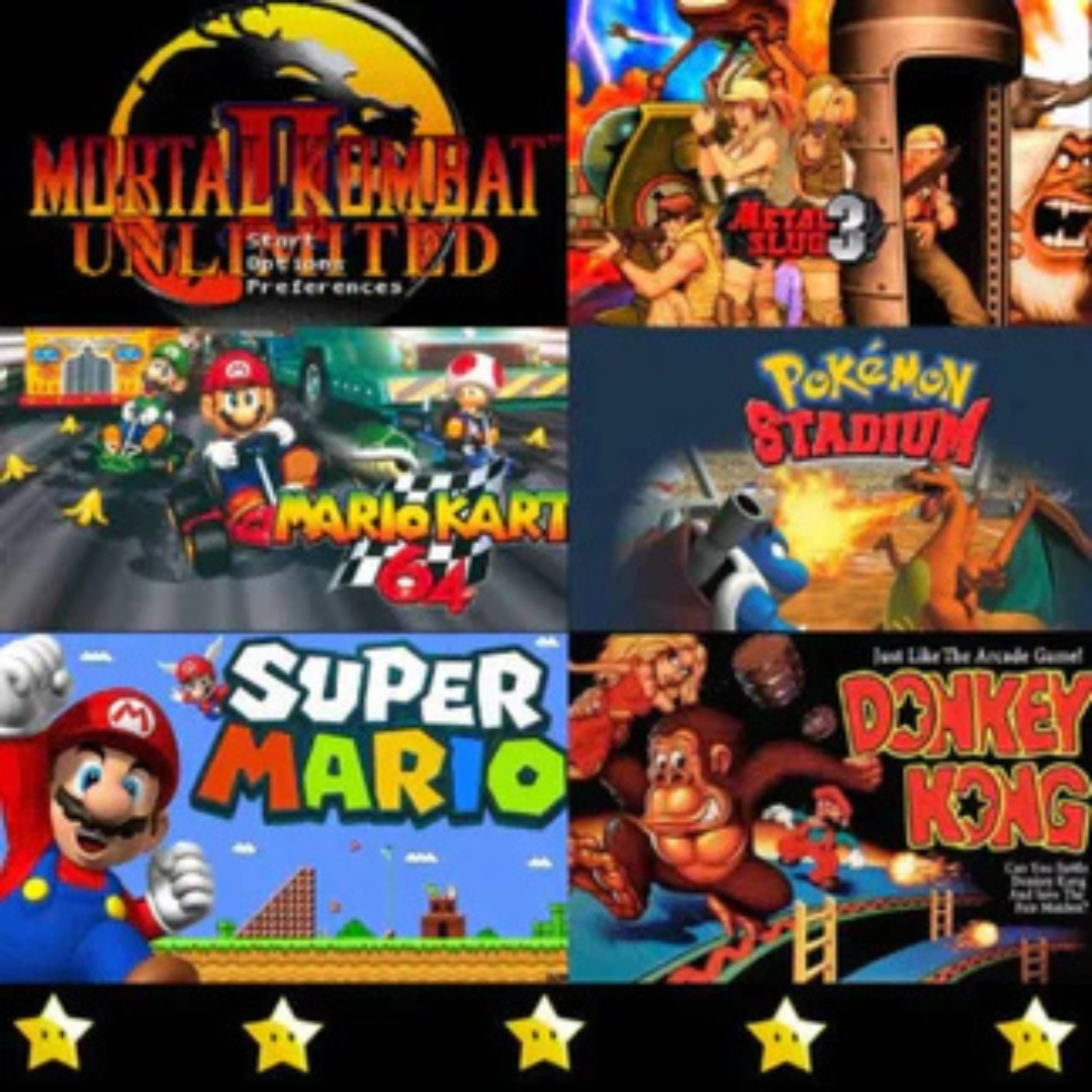 PixelVault™ Retro Dock V2 | Återupplev din barndom med tusentals klassiska spel - inga nedladdningar behövs, bara plugga och spela!