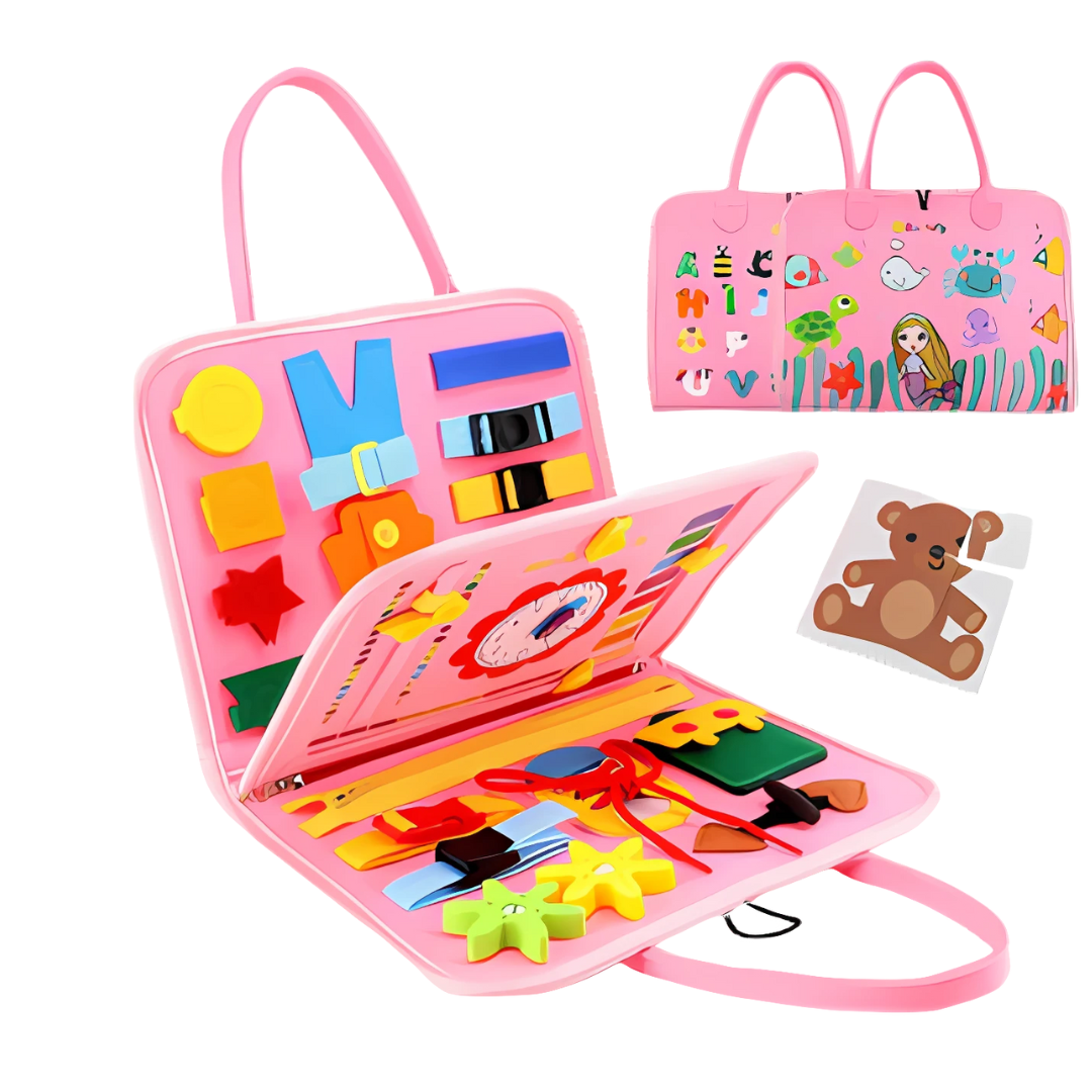 Lärlek™ BusyBoard: Sensoriska Finmotorik Färdigheter Montessori Pedagogisk Busy Board