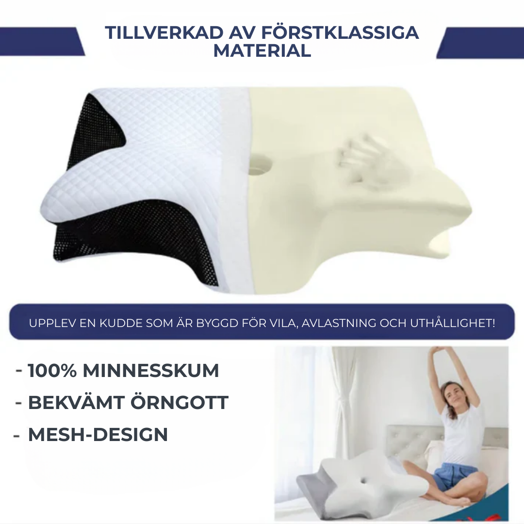 NattSömn™ | Sov bättre, vakna piggare – ergonomiskt stöd för nacke och rygg hela natten
