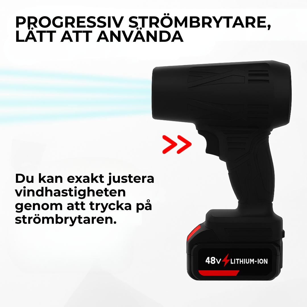 VindJet™ | Rensa bort röran på några sekunder – tack vare kraften i trådlös rengöring!