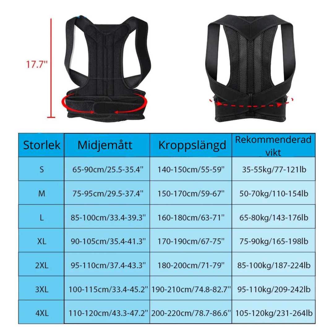 AlignBack™ – Ergonomiskt Hållningsstöd för Rygg & Axlar