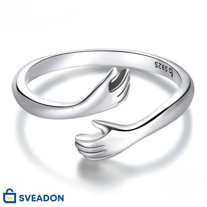Famntag™ – Omfamningsring i Äkta Silver (925)
