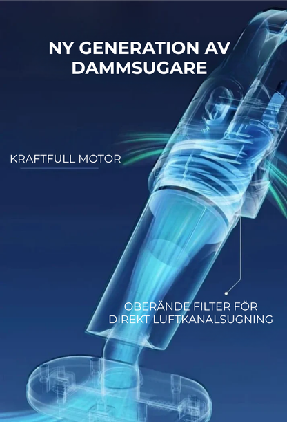 Dustfri™ | Sladdlös 3-i-1 Dammsugare – Dammsug, Moppa