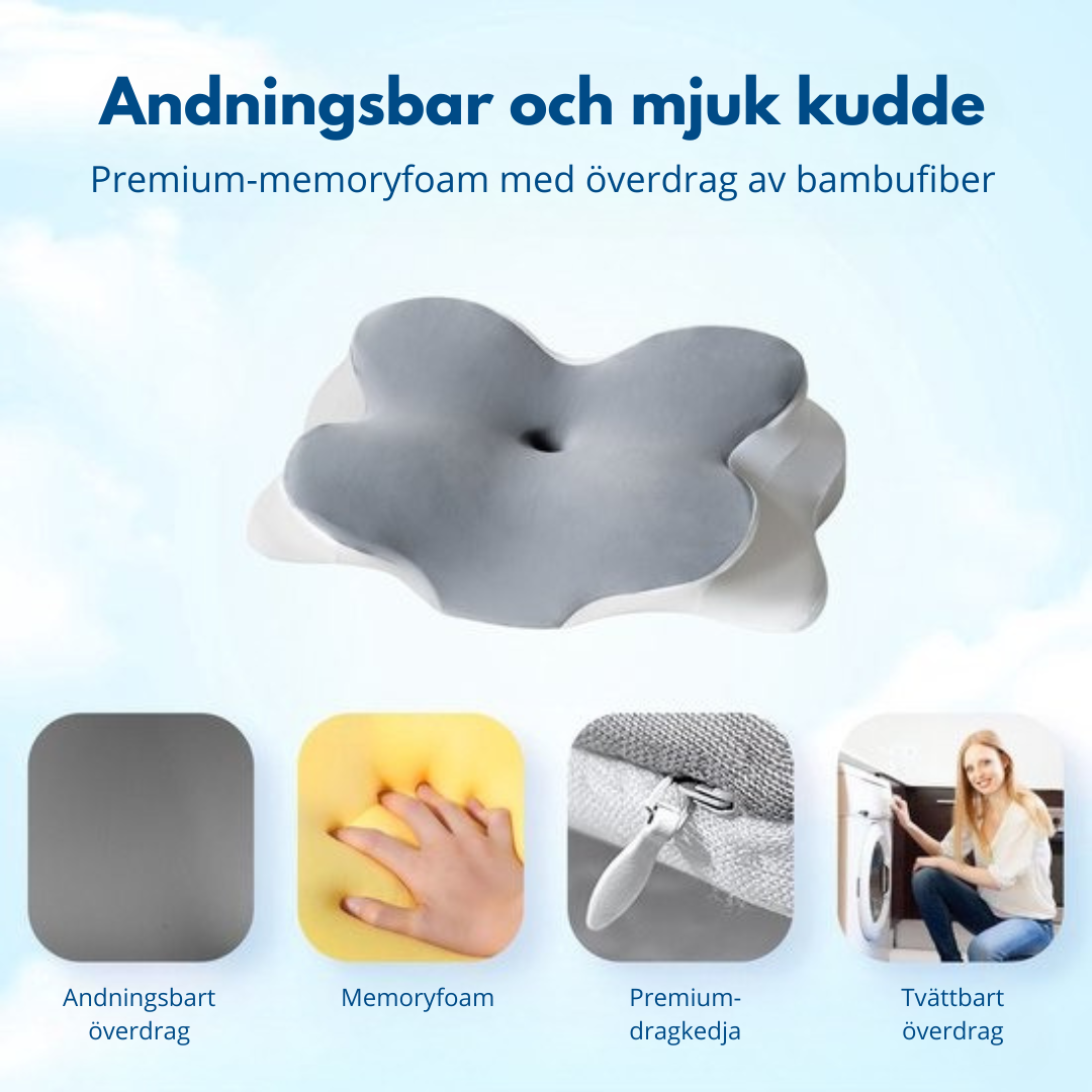 Sömnlyx™ | Ergonomiskt huvudkudde