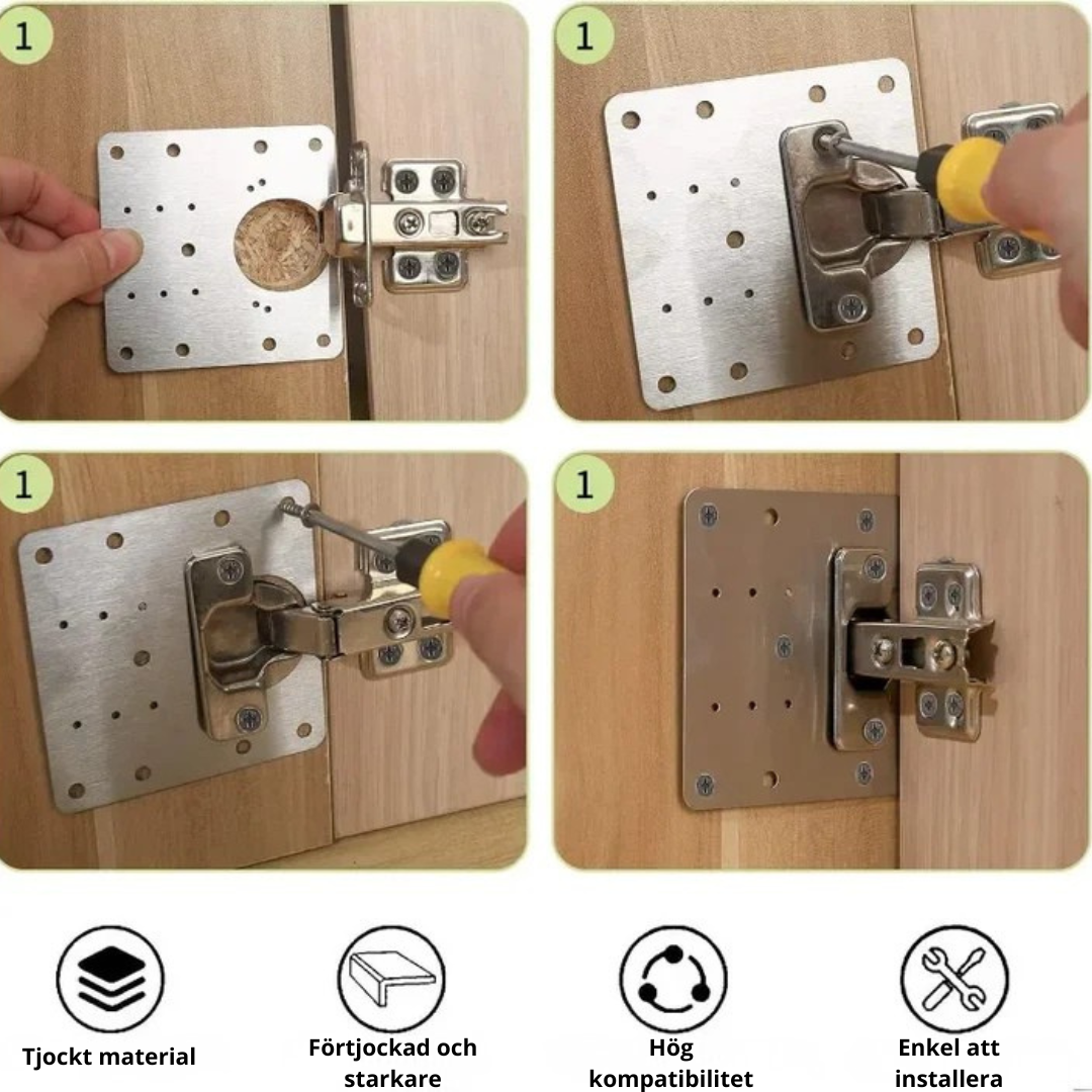 HingeFix™ – Smart Förstärkning för Lösa Gångjärn