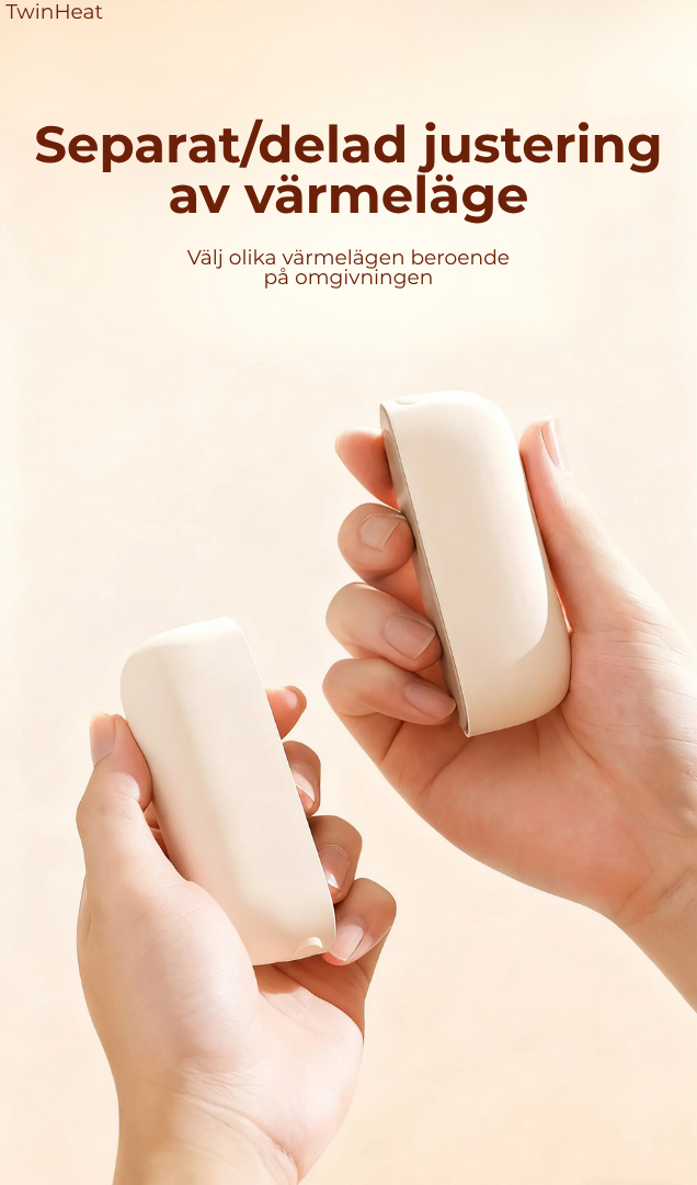 VärmeHjärta™ | 2-i-1 magnetiska uppladdningsbara handvärmare