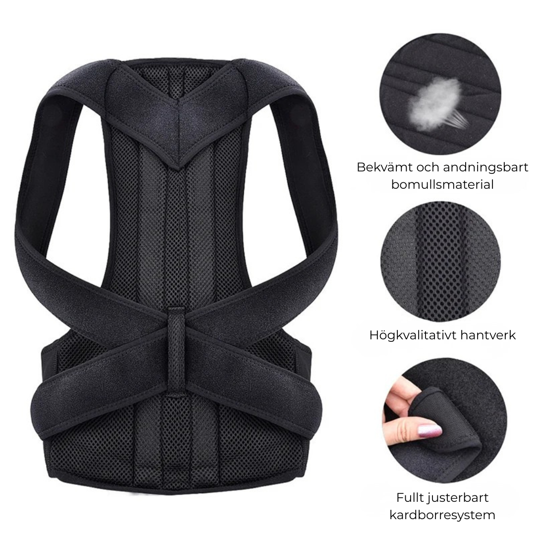 AlignBack™ – Ergonomiskt Hållningsstöd för Rygg & Axlar
