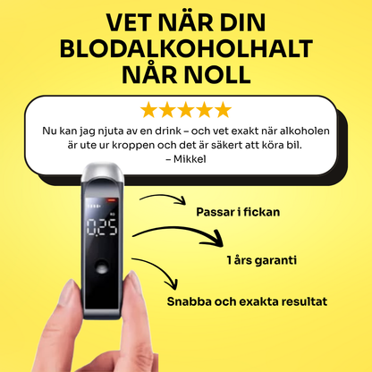 KörKlar™ Alkomätare | Känn till fakta innan du kör 🚗