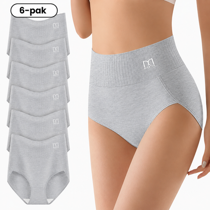 FormaLuxe™ | 6-pack högmidjade trosor med formande effekt för komfort hela dagen