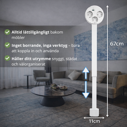 ElRäckare™ | Den smarta lösningen för dolda eluttag.