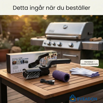 GrillRen™ | Elektrisk Grillrengörare med Kraftfull Motor