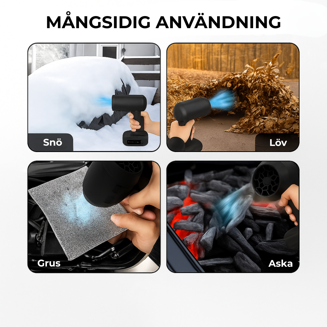 VindJet™ | Rensa bort röran på några sekunder – tack vare kraften i trådlös rengöring!