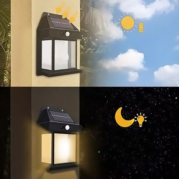 TryggLjus™ Solar | Utomhusrörelsesensor med solenergi