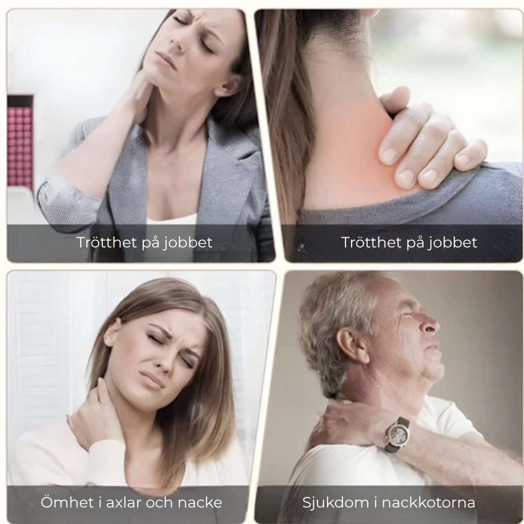LugnVärme™ | Smart Vibrerande Värmekudde för Axel och Nacke