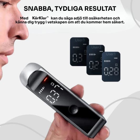 KörKlar™ Alkomätare | Känn till fakta innan du kör 🚗