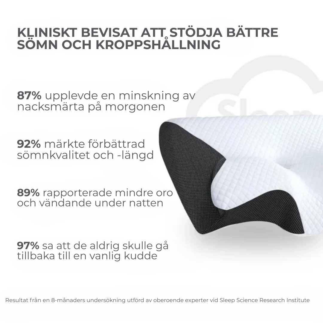 NattSömn™ | Sov bättre, vakna piggare – ergonomiskt stöd för nacke och rygg hela natten