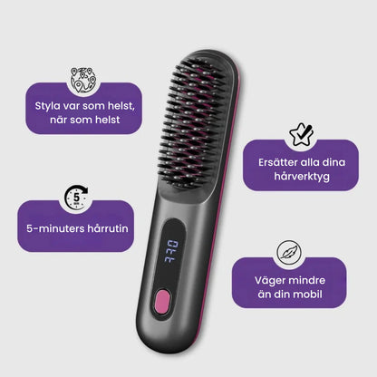 SilkBrush™ | Få salong-vackert hår på några minuter varje dag