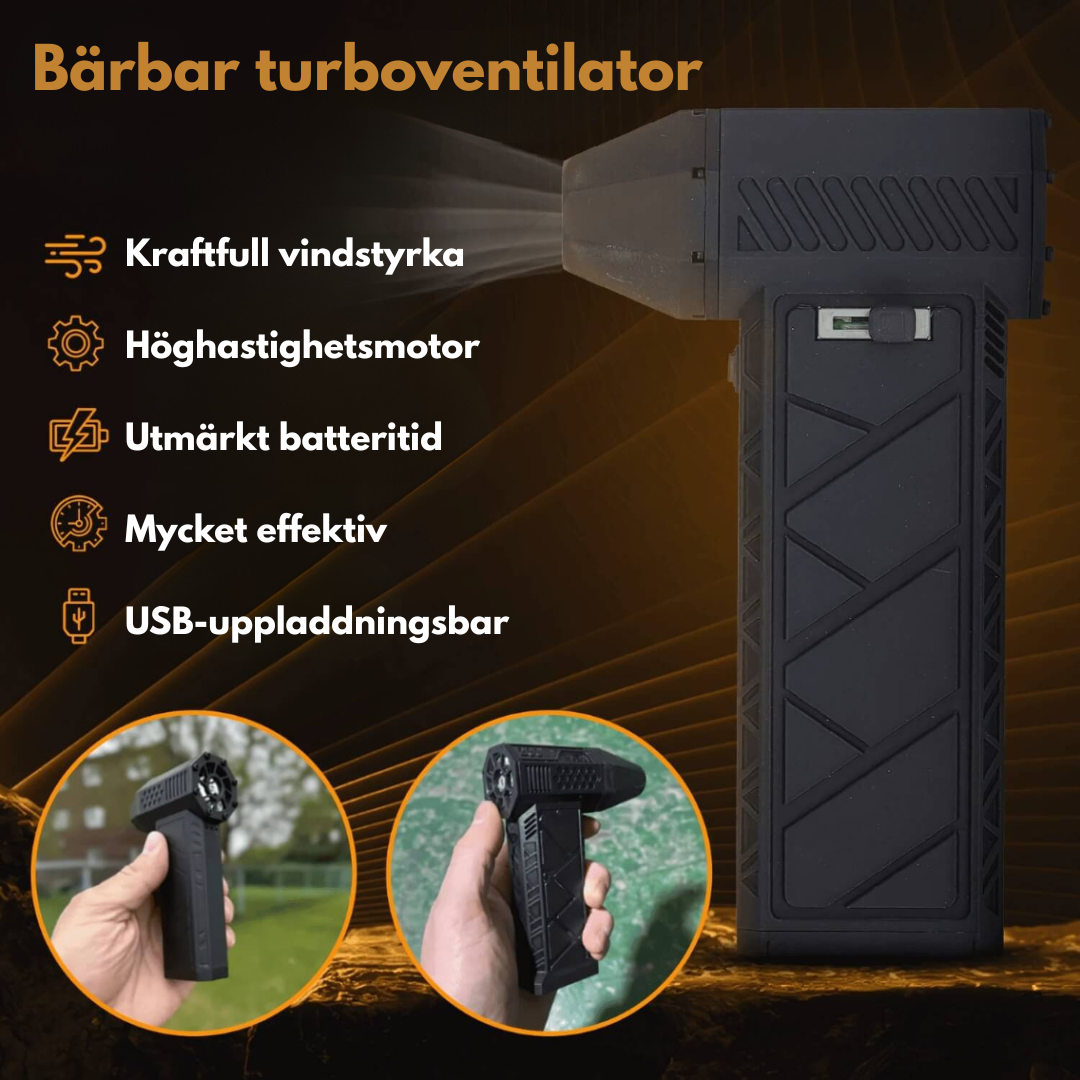 StormJet™ – Kraftfull Handhållen Luftblåsare