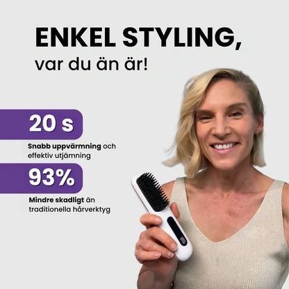 SilkBrush™ | Få salong-vackert hår på några minuter varje dag