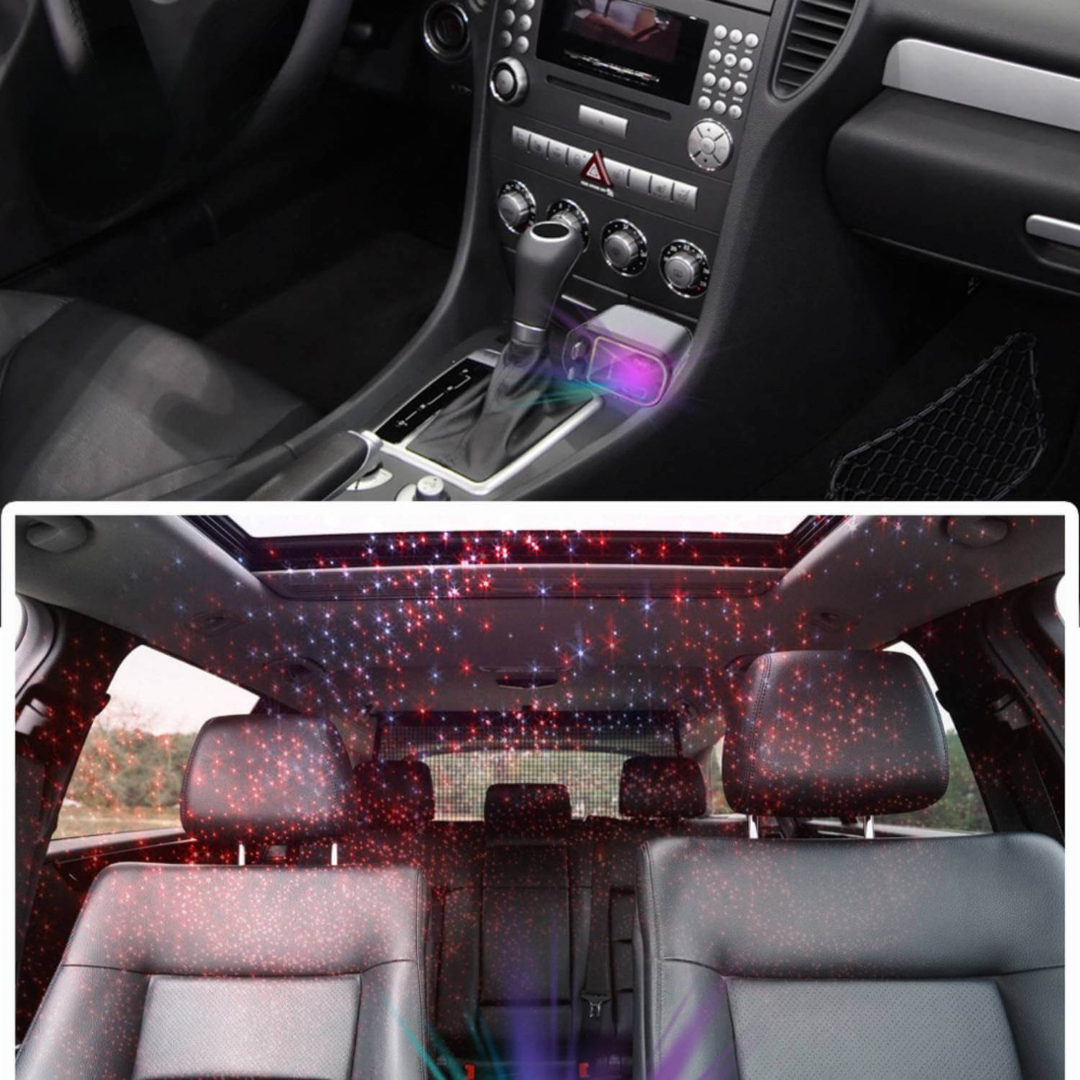 DriveCharge™ 120W | Supersnabb 4-i-1 Billaddare med RGB Stjärnhimmel