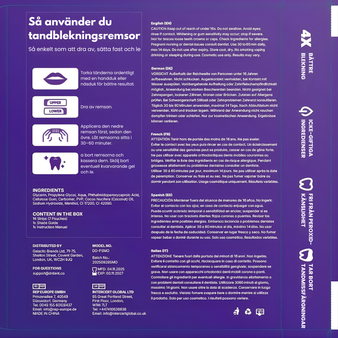 SmileGlow™ – Vita Tänder Som Känns Lika Bra Som De Ser Ut