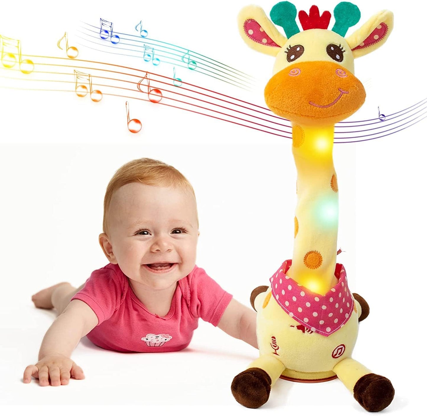 DansaGiraff™ – Interaktiv plyschleksak med musik och ljus 🦒🎵