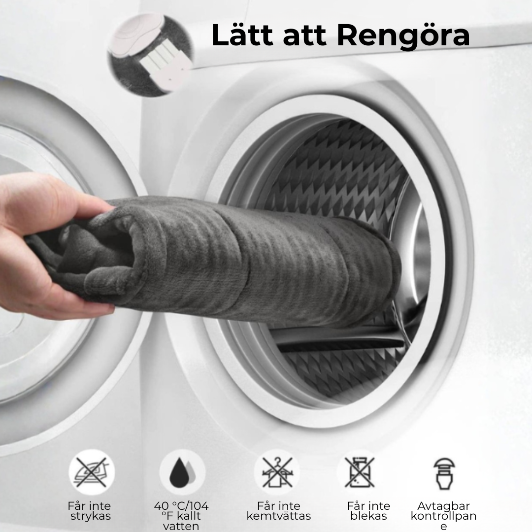 LugnVärme™ | Smart Vibrerande Värmekudde för Axel och Nacke