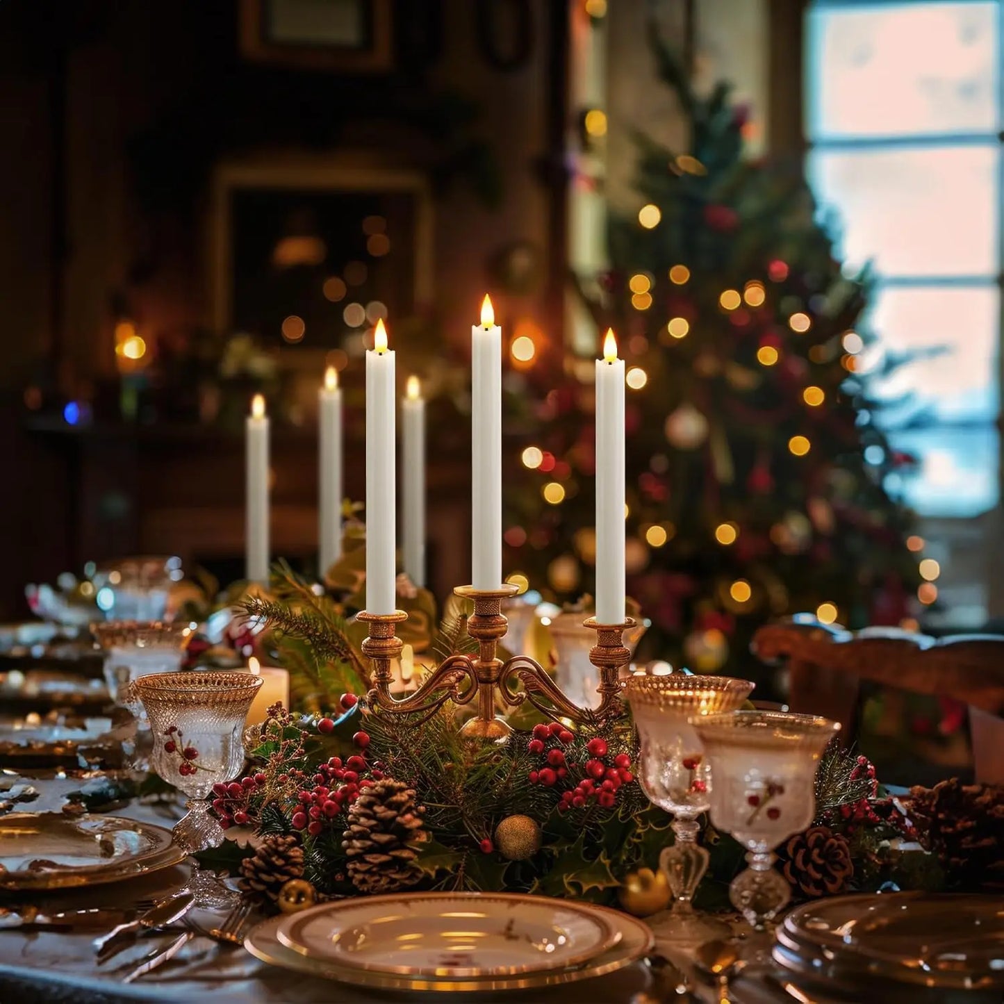 MysaLjus™ Uppladdningsbara Ljus – Skapa Höst- & Vintermys Varje Kväll