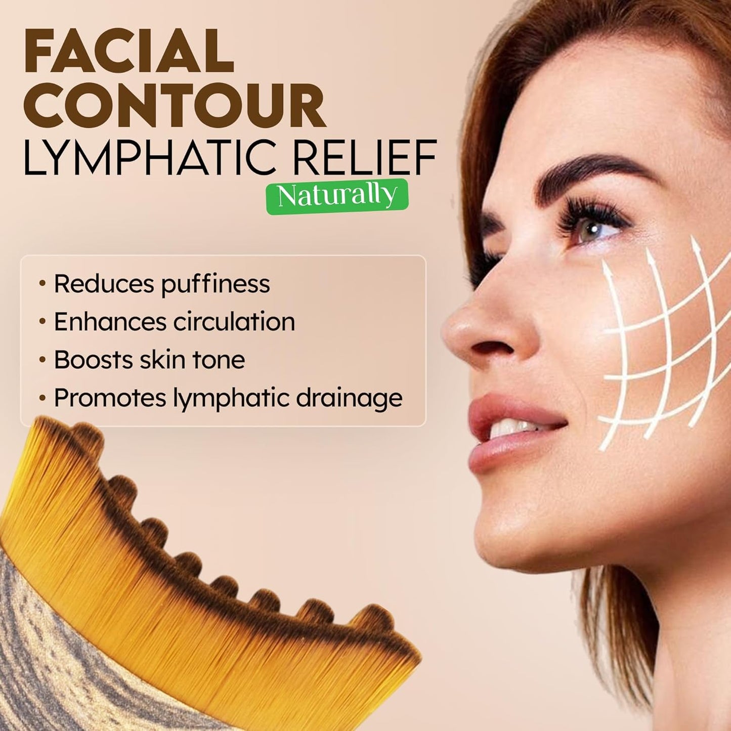 LymfaBrush™ | Lymfatisk Ansigtsbørste