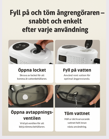ÅngKraft Pro™ 105°C - Ångrengörare 3 BAR