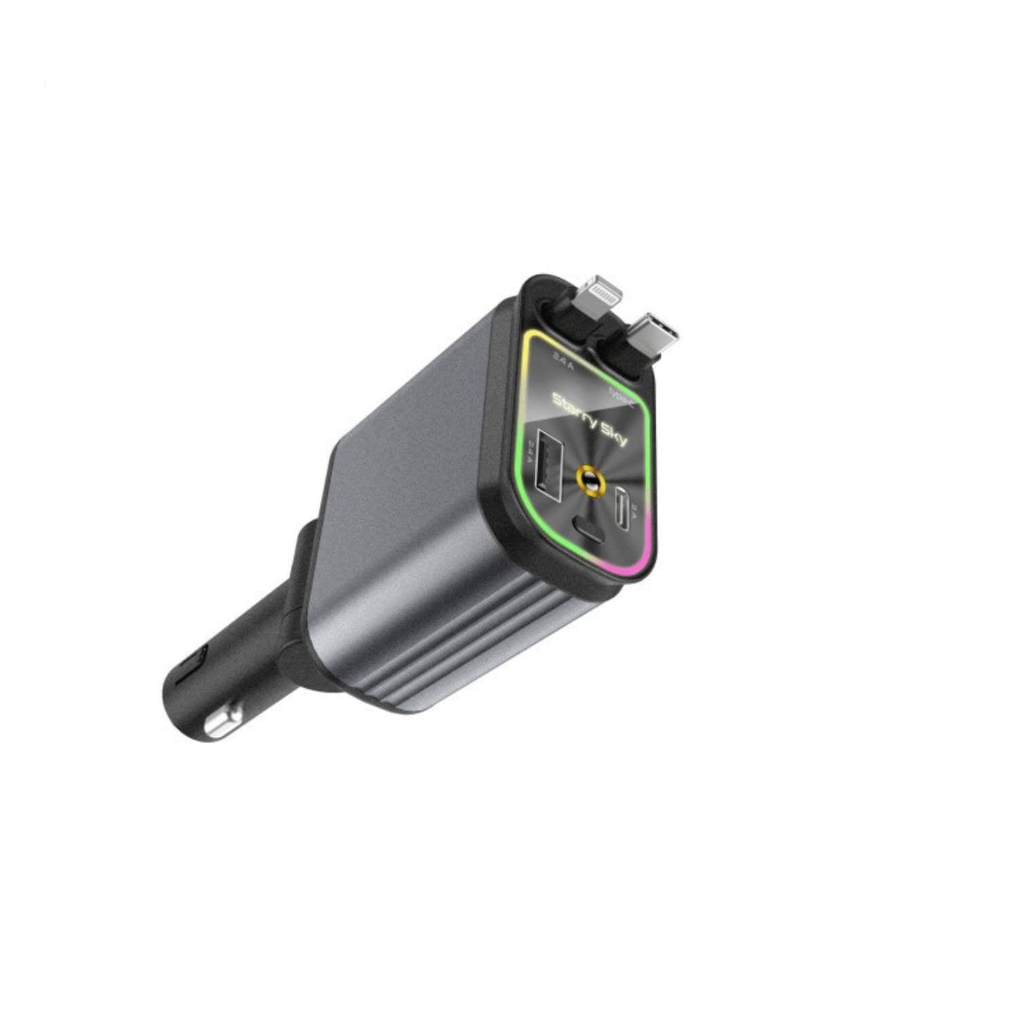 DriveCharge™ 120W | Supersnabb 4-i-1 Billaddare med RGB Stjärnhimmel