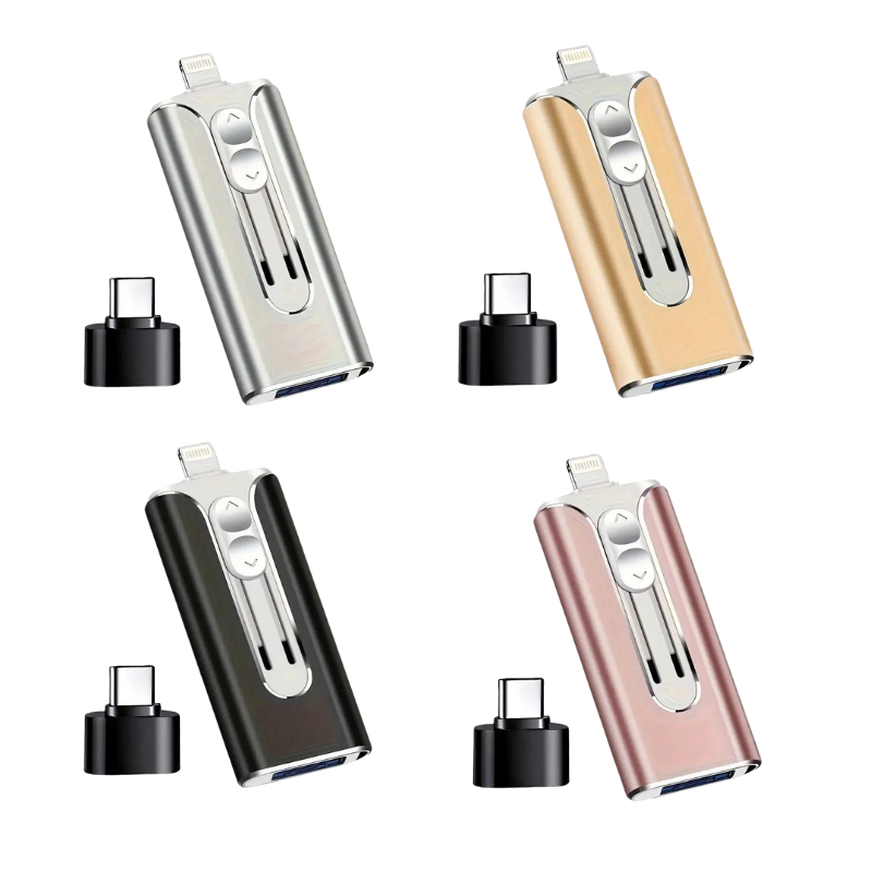 MinnesFlex™ - Kompakt och hållbar multienhet 4-i-1 USB-minne