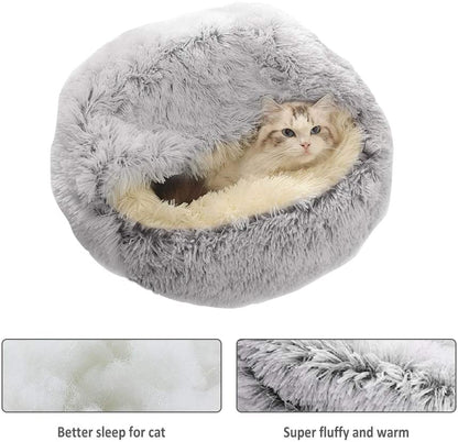 TryggGrotta™ Hund- och kattbädd rund bädd