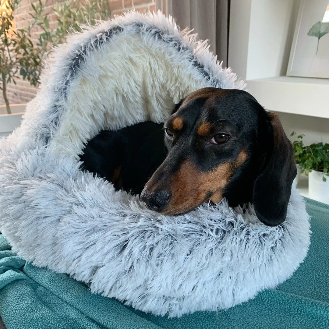 TryggGrotta™ Hund- och kattbädd rund bädd