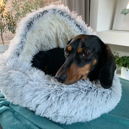 TryggGrotta™ Hund- och kattbädd rund bädd