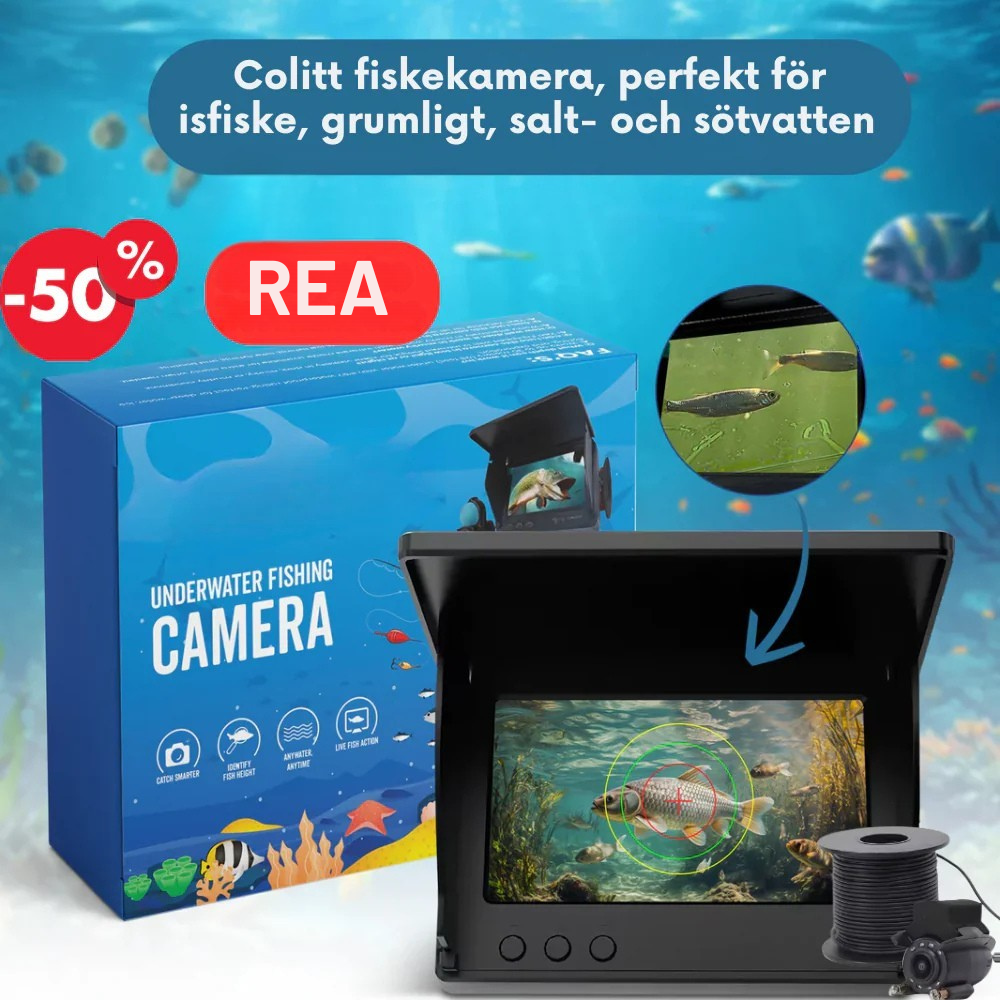 DjupSikt™ Fiskekamera med 30 meter kabel