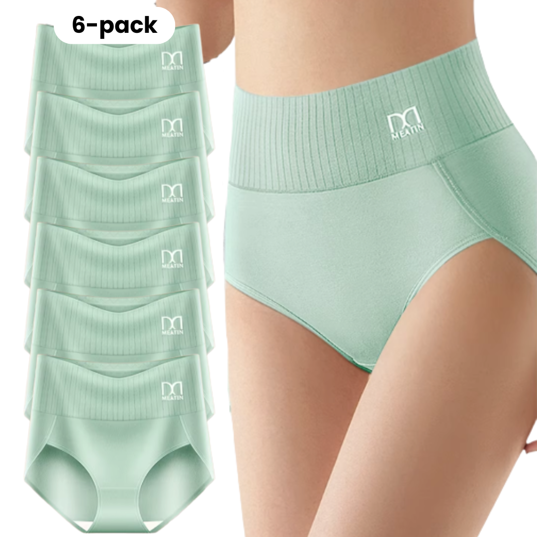 FormaLuxe™ Midjetrosa | 6-pack Andas & Bekväma Höga Midjetrosor med Magstöd