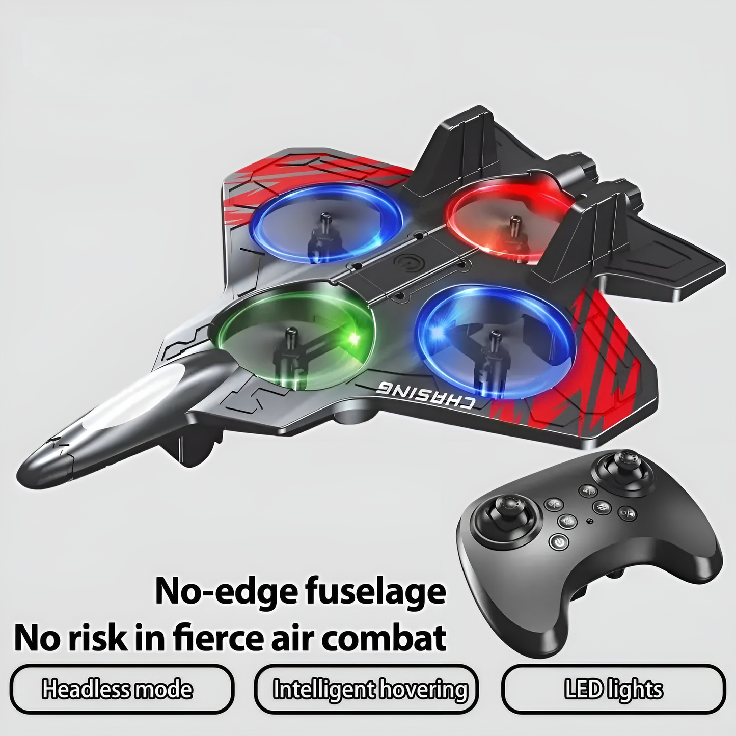 Skyvora™ RemoteJet: LED Turbo Stridsflygplan RC-Jet