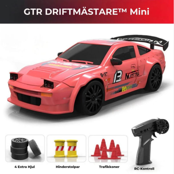 TurboRacer™ GTR | 4WD Drift-RC-Bil, Snabbladdning & Action!
