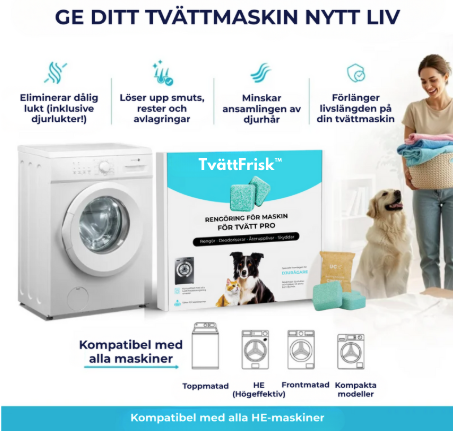TvättFrisk™ | Tvättmaskinstabletter