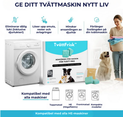 TvättFrisk™ | Tvättmaskinstabletter