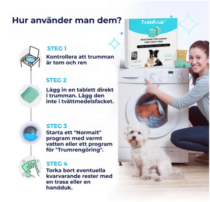 TvättFrisk™ | Tvättmaskinstabletter