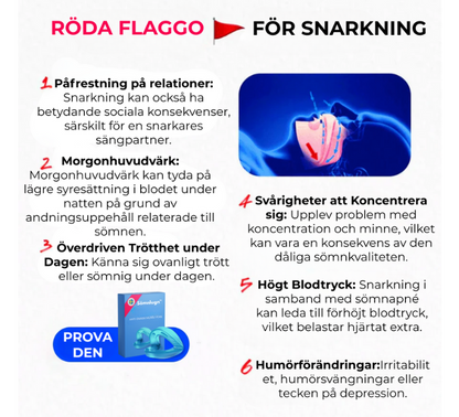 Sömnlugn™ | Anti-snarkningsmunstycke Universell Storlek