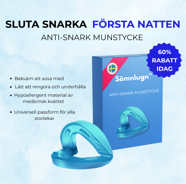 Sömnlugn™ | Anti-snarkningsmunstycke Universell Storlek