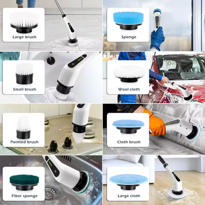 RenBlixt™ – 9-i-1 Elektrisk Rengöringsborste