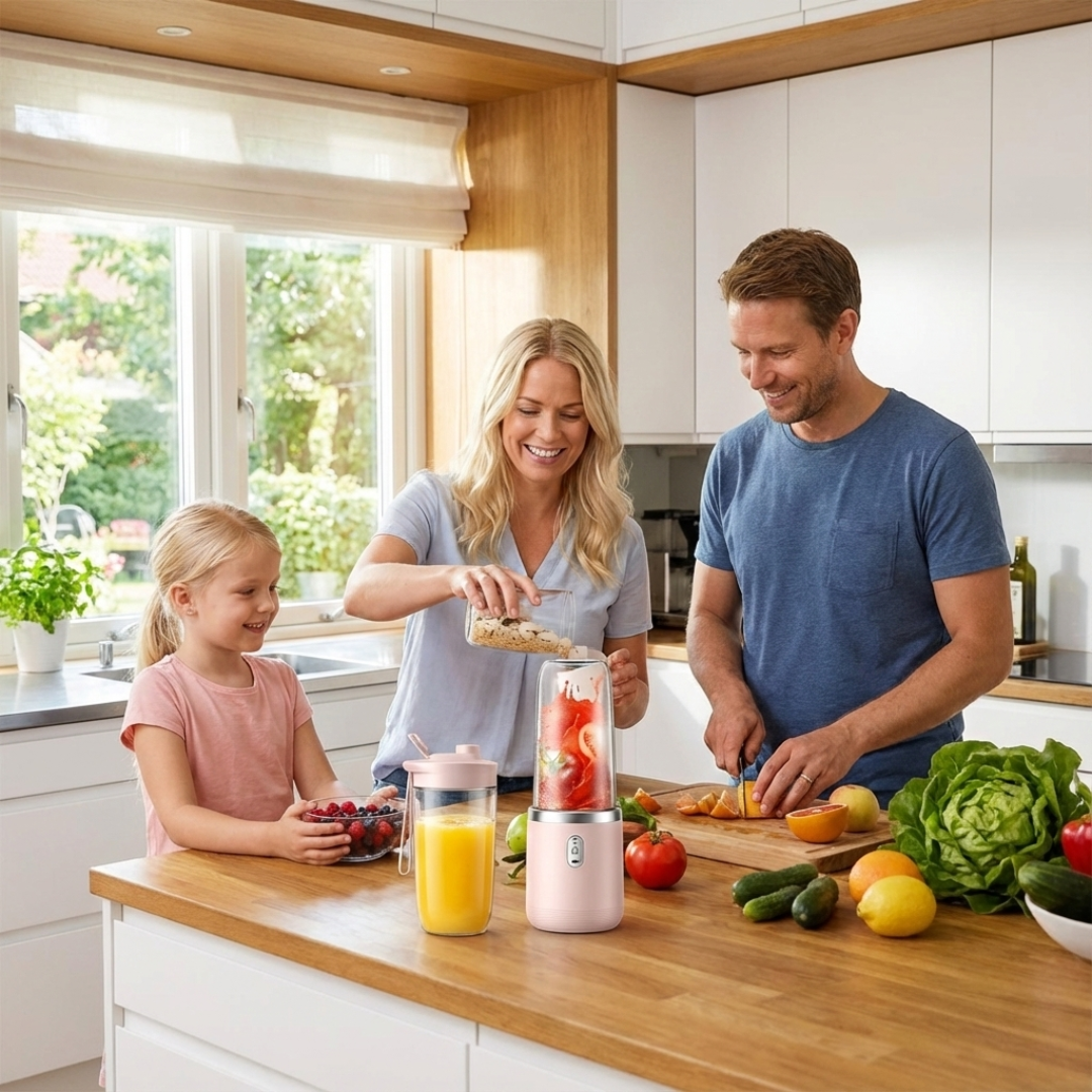 SmoothGo™ Portabel Mixer & Smoothiebägare
