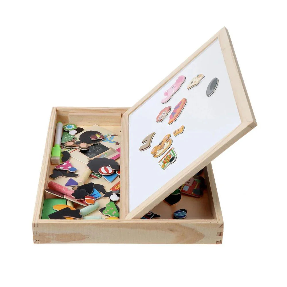 KreativTavlan™ Montessori Ritbräda och Magnetpussel 2-i-1