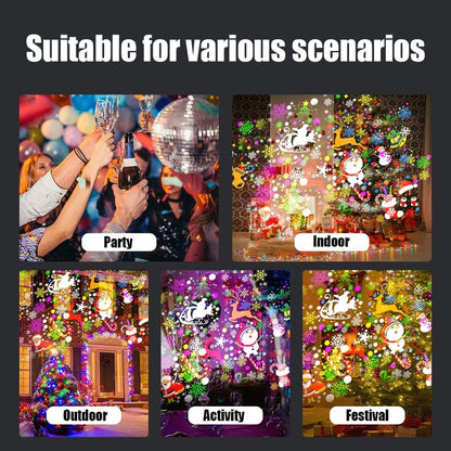🎄 JulGlans™ Projektor LED Christmas Projection Lamp