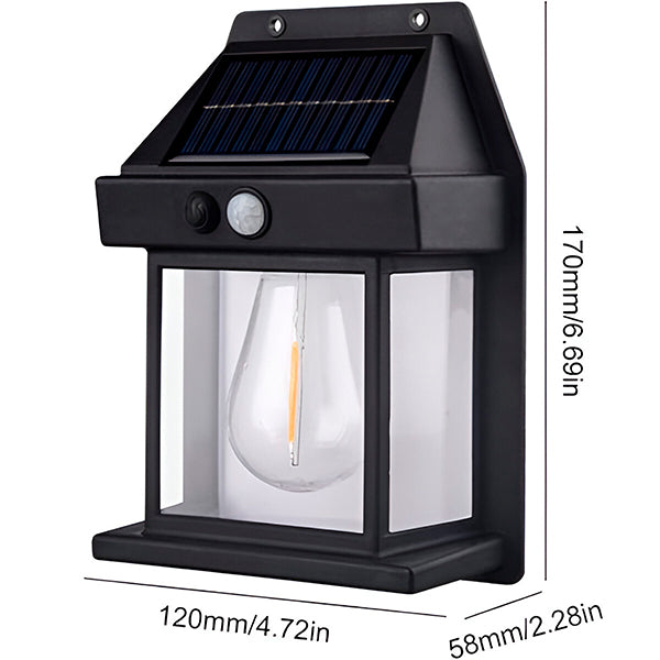 TryggLjus™ Solar | Utomhusrörelsesensor med solenergi