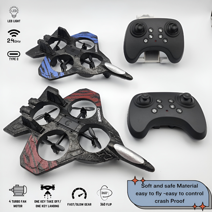 Skyvora™ RemoteJet: LED Turbo Stridsflygplan RC-Jet